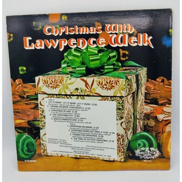 Vintage Christmas With Lawrence Welk Record Lp Vinyl 1968 1960s Holiday Classics - Picture 2 of 9